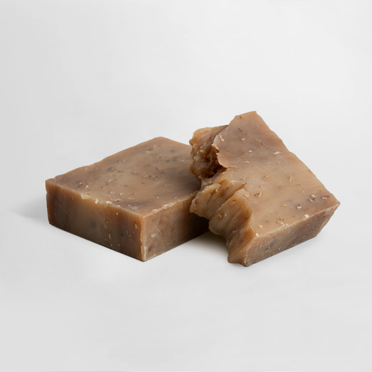 Handcrafted organic goat milk and honey soap by Novapuro for gentle skin exfoliation.