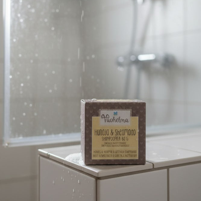 Vuohelma Shampoopala: Hunaja & Sheamaito