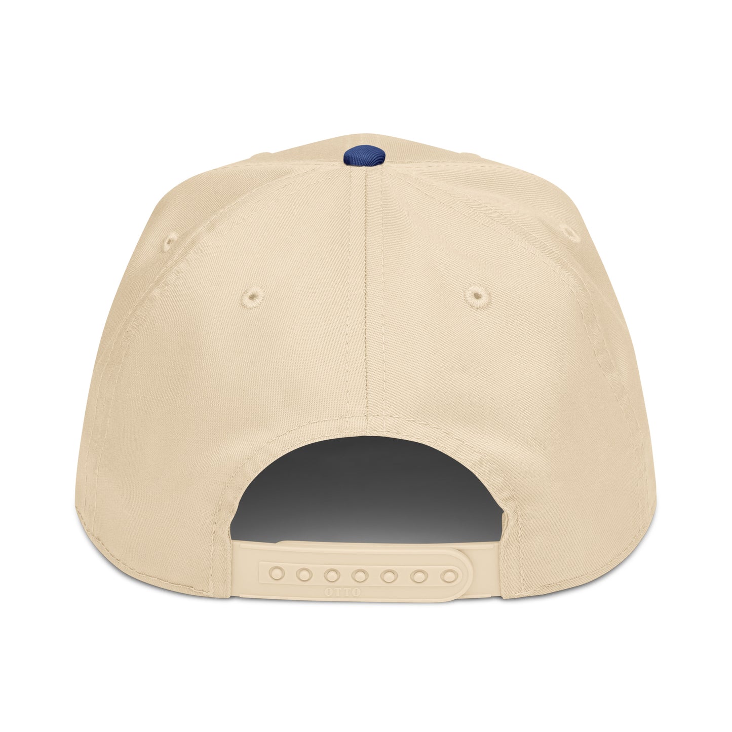 Back view of the Novapuro 5-panel cap showing the adjustable snap closure for a secure and comfortable fit.
