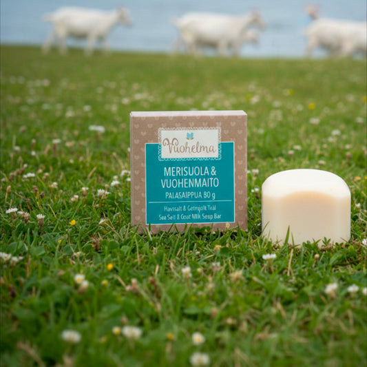Vuohelma Palasaippua: Merisuola & Vuohenmaito