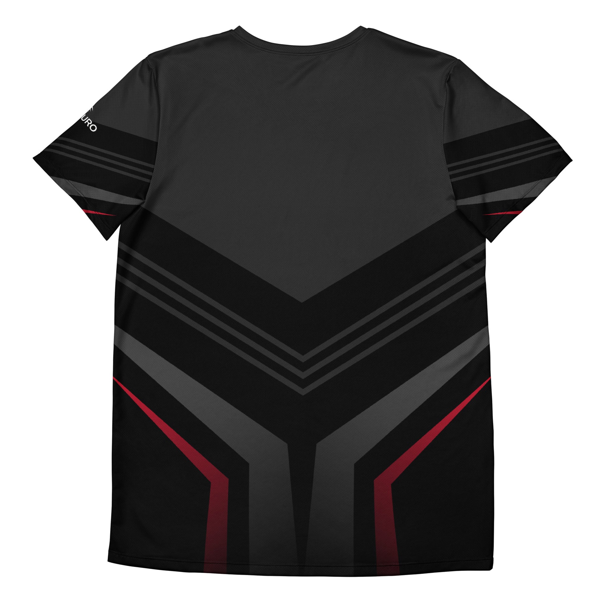 Black Novapuro Signature men's athletic t-shirt, sustainable sports mesh fabric