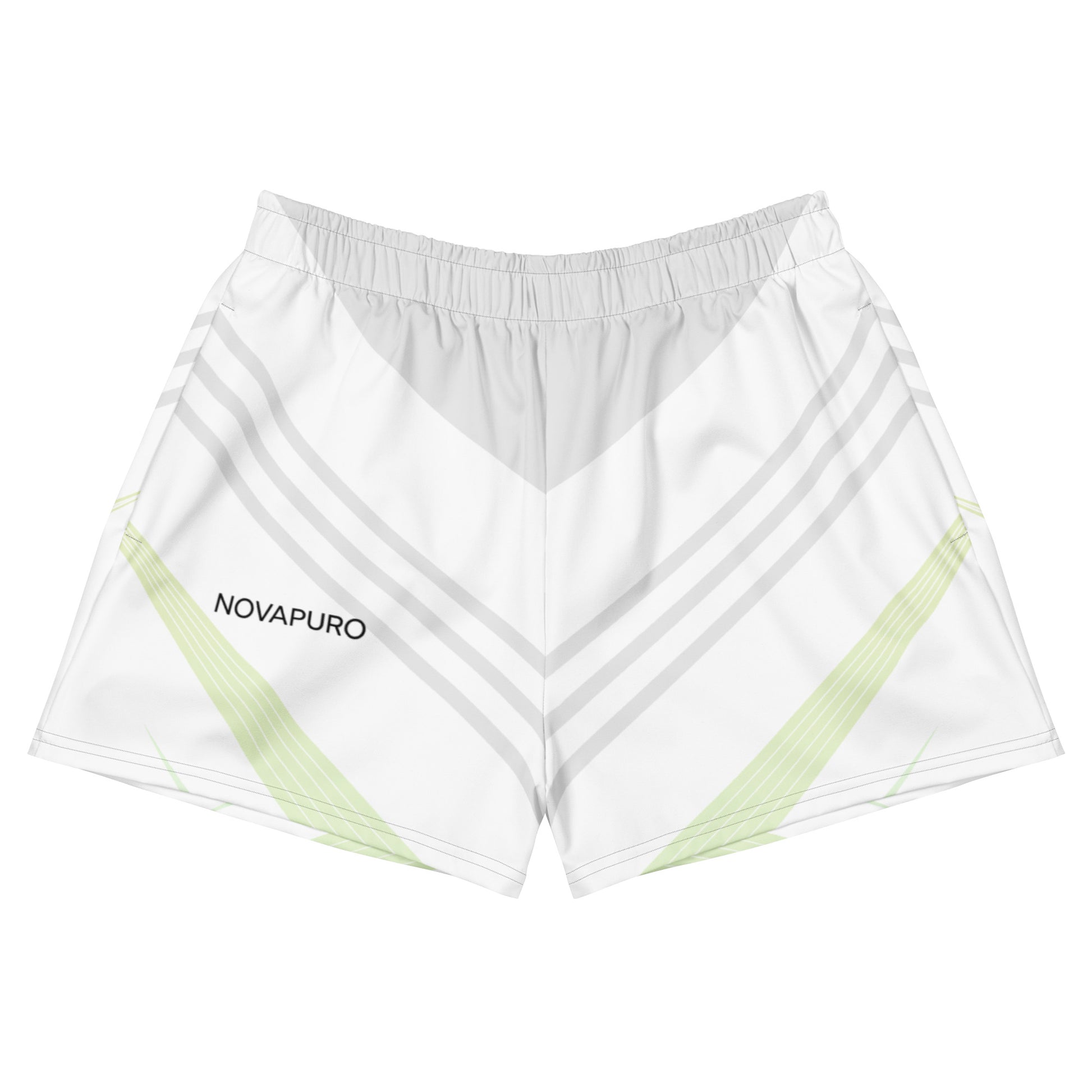 Close up of Nordic Frost premium women's running and swim shorts with UPF50 protection
