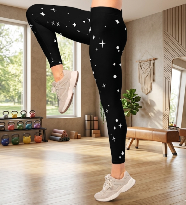 Nordic Night Sky Premium Active Leggings