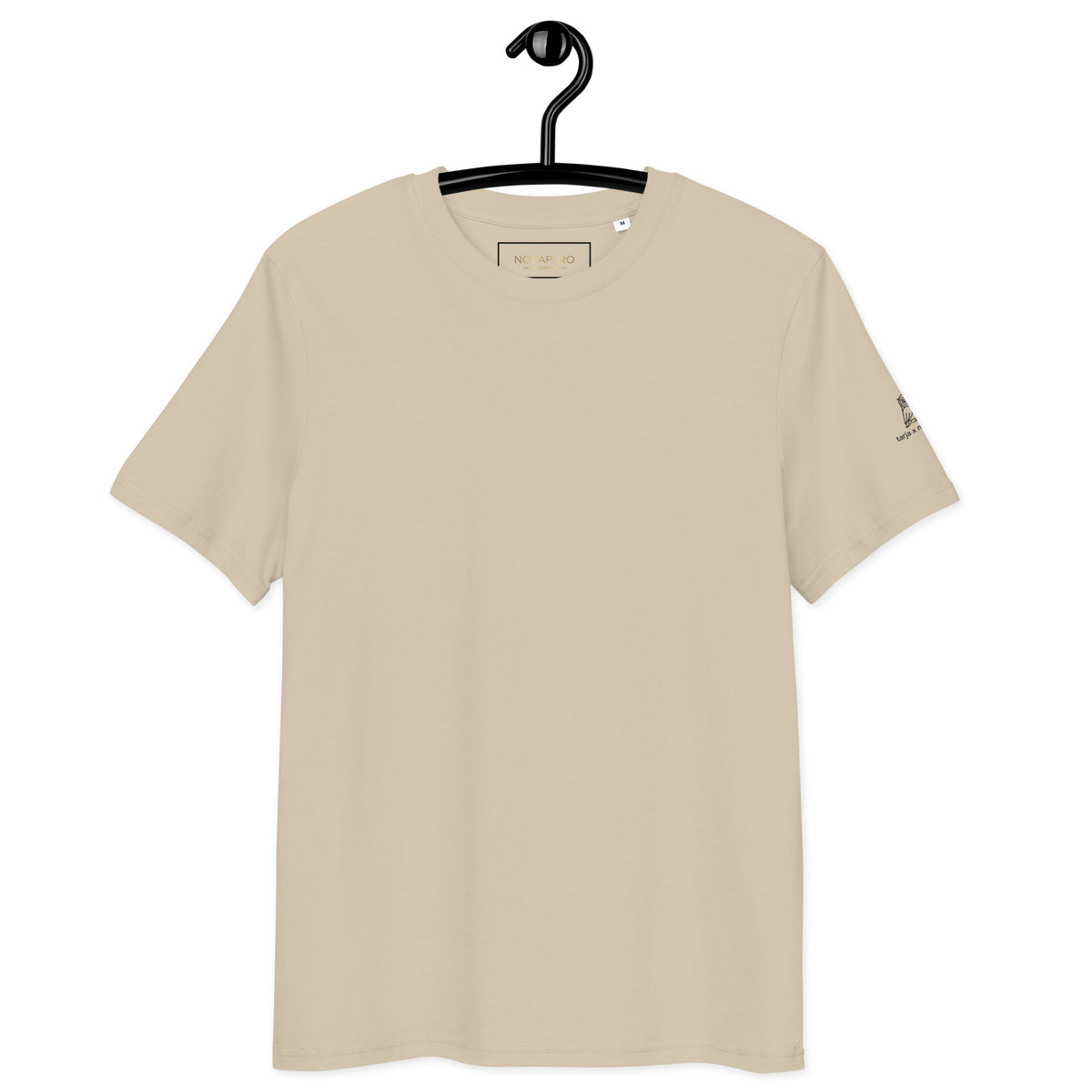 Back view of the premium organic ring-spun cotton tee showcasing the captivating Tarja x Novapuro nature photography.