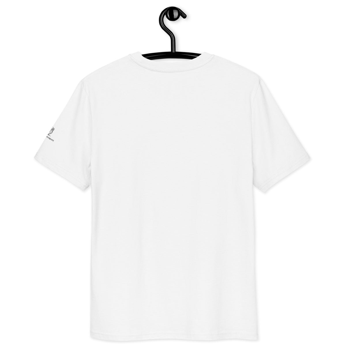 Premium organic cotton t-shirt in white featuring a fine art nature photograph of a Nordic Bohemian waxwing from the Tarja x Novapuro collection.