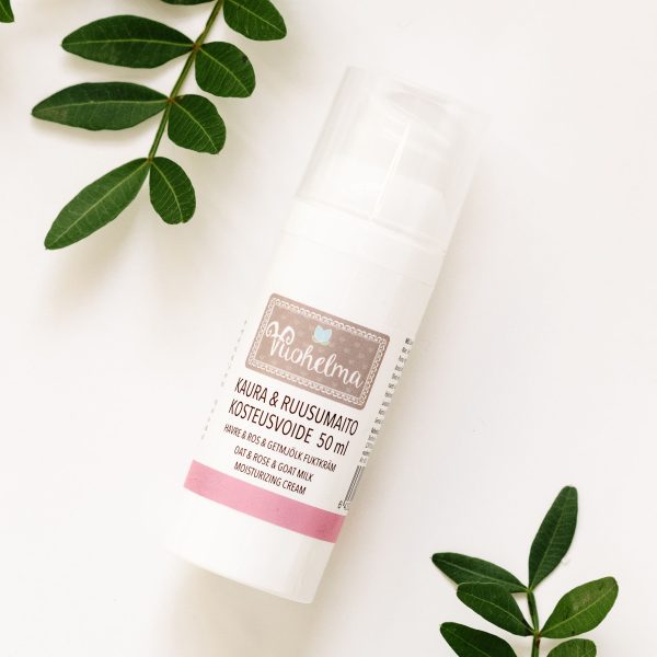 Vuohelma Kosteusvoide: Kaura & Ruusumaito